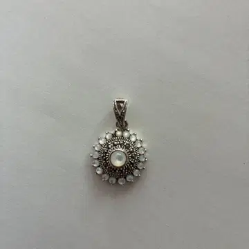 실버 925 마카사이트 펜던트 탑