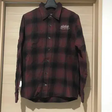 RADIALL 옴브레 체크 체크 긴팔 셔츠 M