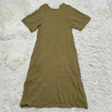 GALERIE VIE 갤러리 비 반팔 롱 원피스 옐로우 그린