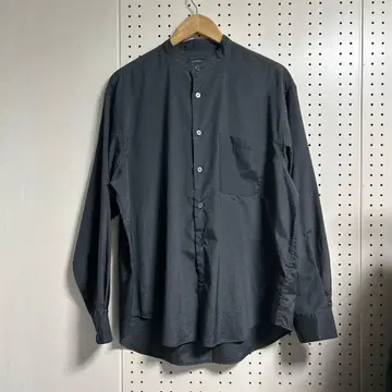 그린 레이블 릴랙싱 긴팔 셔츠 다크 그레이