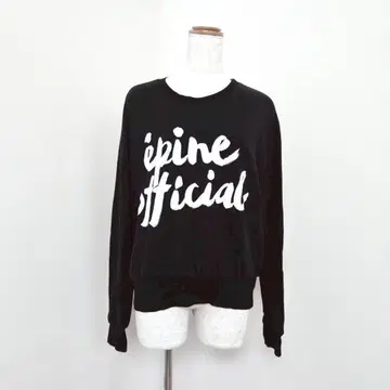 epine 에피누 로고 빅 프린트 맨투맨 블랙