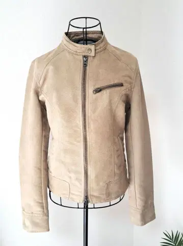 BACK NUMBER 페이크 스웨이드 라이더 자켓 여성용 L