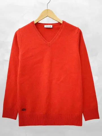 라코스테 LACOSTE 울 V넥 풀오버 니트 스웨터 36