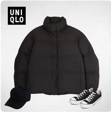 J152 UNIQLO 파우더 소프트 다운 자켓 M 블랙