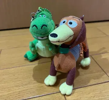 도쿄 디즈니 리조트 렉스 & 슬링키 도그 스트랩 키체인