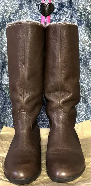 여성용 롱 부츠(23.5cm) 브라운 15일까지의 가격