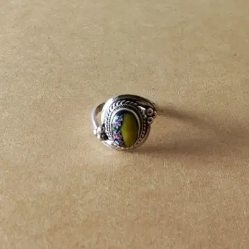 잠자리 구슬 반지 925 17호