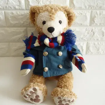 컨디션 최상 디즈니 리조트 더피 봉제 인형 코스튬 37cm