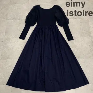 파티 시즌에!! 슬림 [ 에이미 이스트 월 ] 퍼프 슬리브 원피스