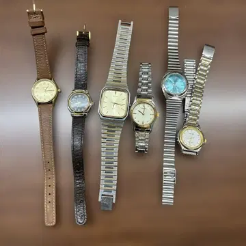 정크제품 아날로그 시계 세트 6점