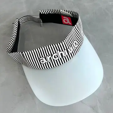새상품급 archivio 여성용 바이저 화이트/스트라이프