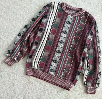 USA 구제 의류 빈티지 3D 니트 90's