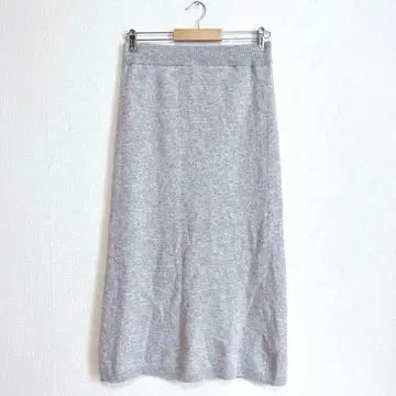 [ 조르주 레쉬 ] 그레이 니트 울 100 타이트 스커트 38/M