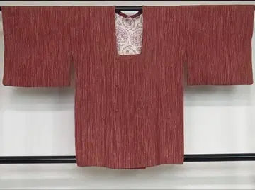 [ 앤티크 ] 홍차 줄무늬 도행 코트 겉옷 다이쇼 로망 고급 레트로