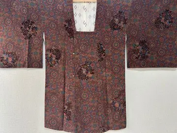 컷 벨벳 시크한 사라사 꽃무늬 롱 코트 162