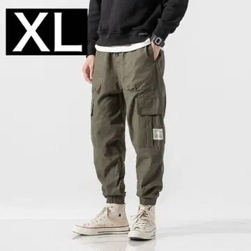 카고 팬츠 재규어 팬츠 워크 팬츠 스트릿 카키 XL 사이즈 1