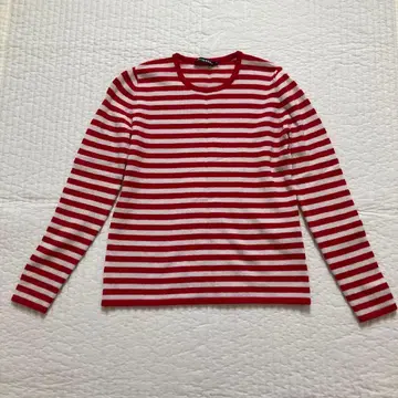 marimekko 울 캐시미어 보더 니트