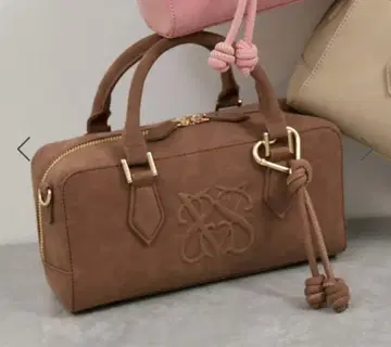 VIS 로고 스웨이드 미니 보스턴 백/2WAY