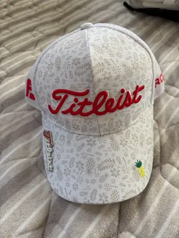 Titleist 플로럴 캡 화이트/레드