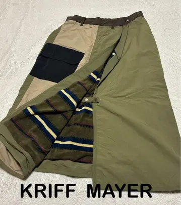 KRIFF MAYER 2WAY 랩 스커트 방한 M 새상품급