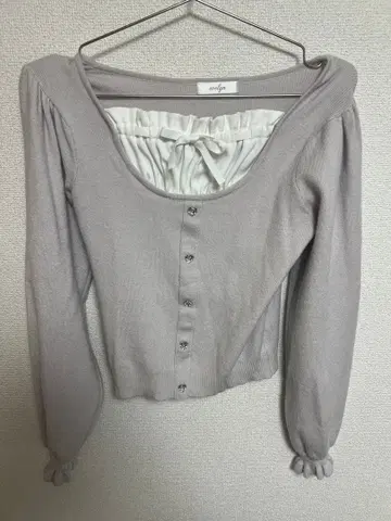 evelyn 하트 비쥬 니트