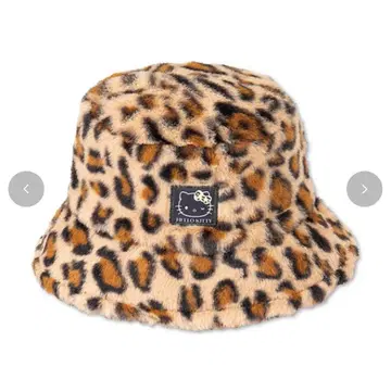 [ 새상품 ] 아베일 산리오 헬로키티 레오파드 무늬 버킷햇 모자