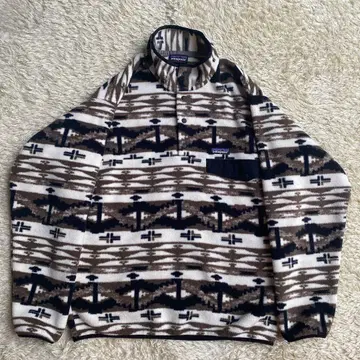 파타고니아 신틸라 스냅T FA18 SKBW 올 패턴 네이티브 무늬 M