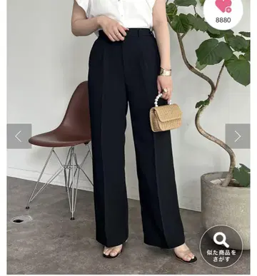 prose verse 하이웨스트 센터 프레스 턱 팬츠 PM 사이즈