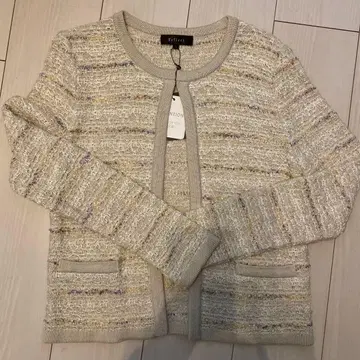 Reflect 노카라 니트 자켓 M 사이즈 새상품 언타이틀