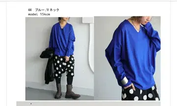 antiqua 블루 V넥 스웨터