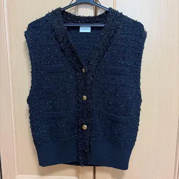 green label relaxing 니트 베스트 여성용 프리 사이즈