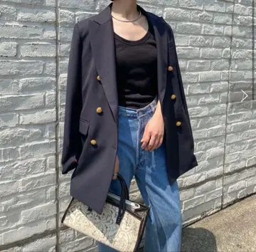 GALLARDAGALANTE 새상품급 골드 버튼 블레이저 매니시 자켓