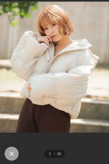 VANNIEU 볼륨 모찌모찌 다운 아이보리 프리 사이즈