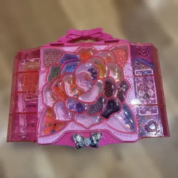 아쿠아비즈 비즈 액세서리 제작 키트 꽃 모양 수납 박스