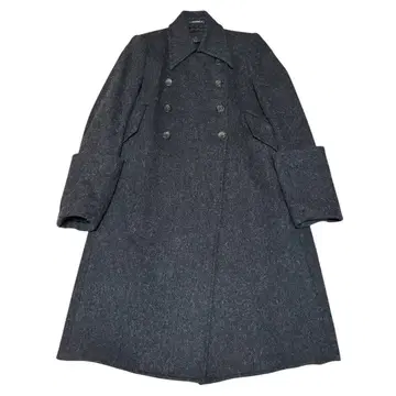 새상품급 JACK HENRY 프랑스제 더블 울 코트 모헤어 혼방 그레이