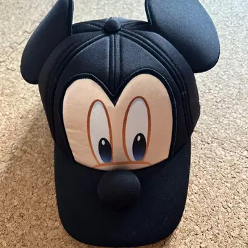미키마우스 귀도리 모자 블랙