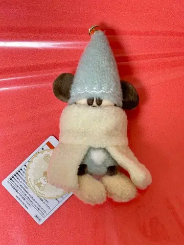 디즈니 크리스마스 리루린린 인형 배지 스카이블루