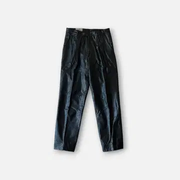 90s 4 OPENERS Leather Slacks Black 33