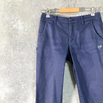 MASTER BUNNY EDITION 캐주얼 팬츠 블루 로고 자수