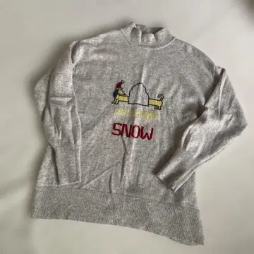 ATELIER SIX 캐시미어 혼방 스웨터 그레이 40 스팽글