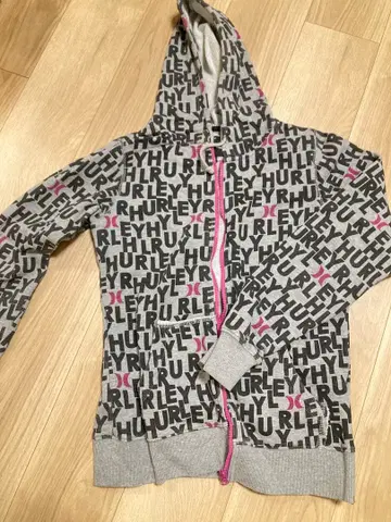 Hurley 로고 프린트 후드티 S 사이즈