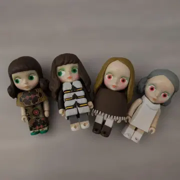 Blythe 피규어 인형 4체 세트