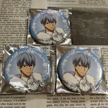 쿠로다 유키나리*겁쟁이 페달*스노우 화이트*캔뱃지 3개