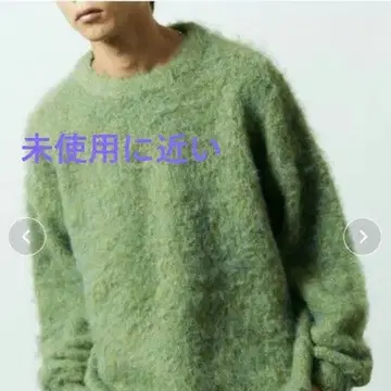 [ 새상품급 ] 프릭스스토어 빅 실루엣 샤기 크루넥 니트