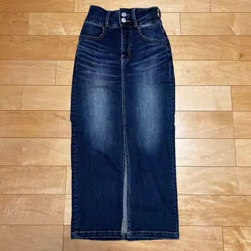 아줄바이마우지 롱 데님 스커트 nr10m