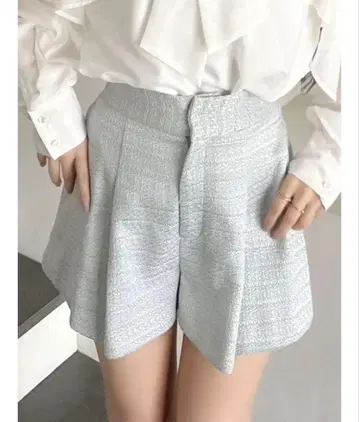 트위드 턱 숏팬츠