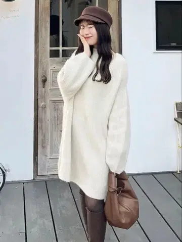 FRAYI.D 라쿤 미니 니트 원피스