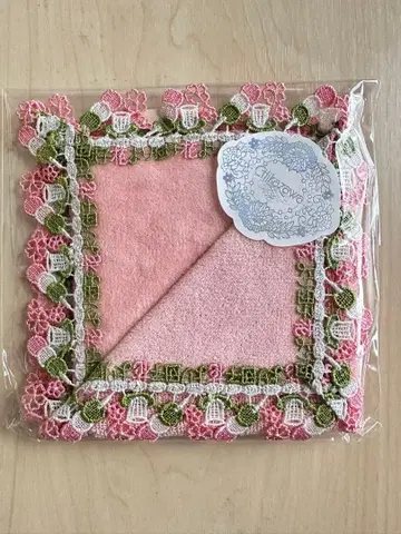 치카자와 레이스 타월 손수건 꽃보다 남자 핑크