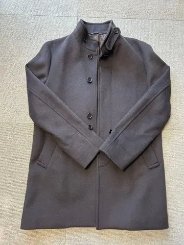 Green label relaxing 체스터 코트 다크 브라운 M