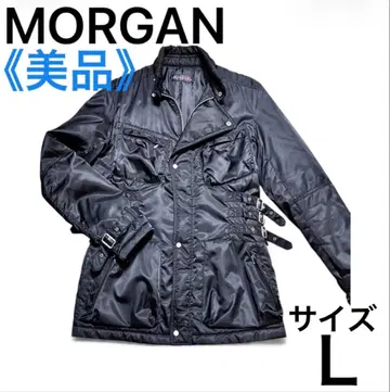 [새상품급] MORGAN 모건옴 나일론 자켓 블랙 L 기믹 Y2K